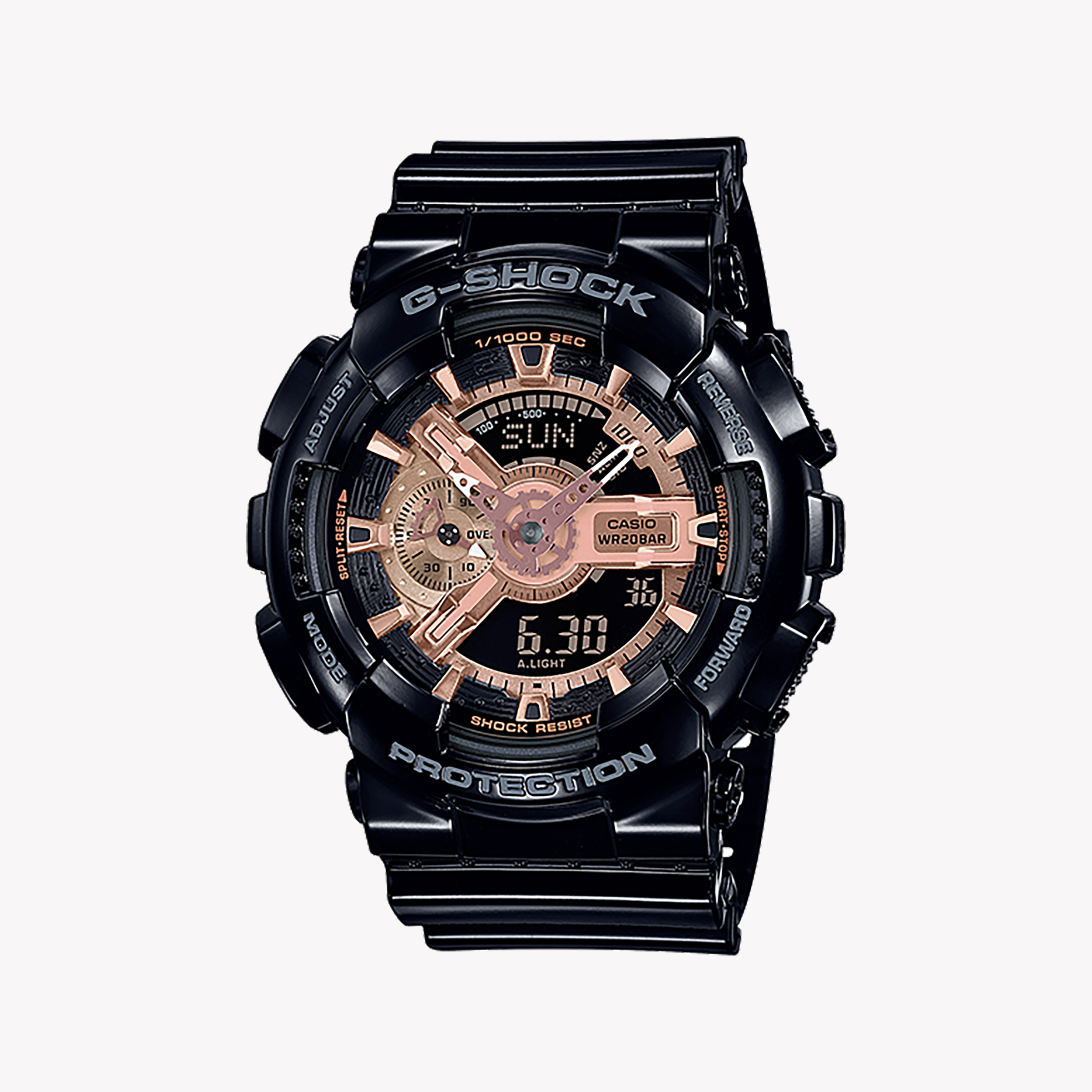 Digital Watches for Men with Alarms-G-SHOCK Men's Black Resin Watch, Digital Dial | GA-110MMC-1ADR