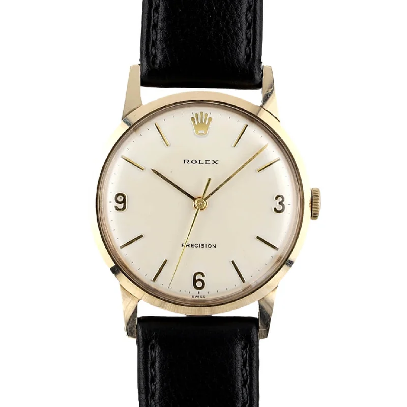 men's Rolex watches with tapestry dial -​Rolex Precision 9k, 1969