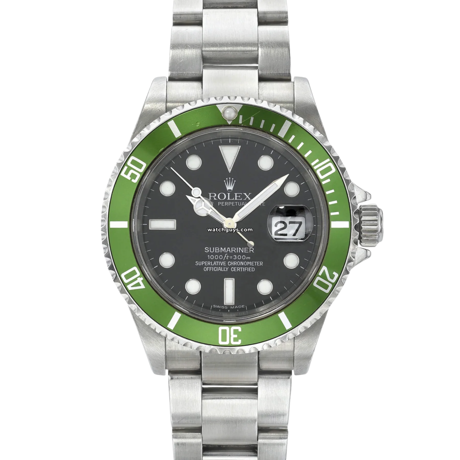 Women's Rolex Automatic Wind Style Watches-Rolex Submariner 16610LV Kermit