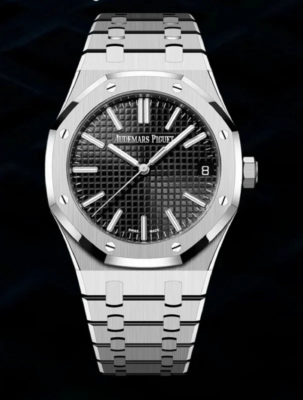 Men's Audemars Piguet Hybrid Watches-ROYAL OAK 41MM 15510 BLACK DIAL (2023)