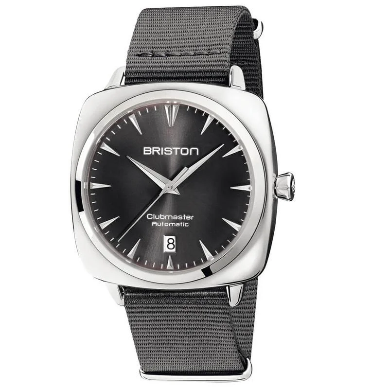 Men's Seasonal Design Dress Watches for Holiday Themes-Briston Grey Clubmaster Iconic Watch 19640.PS.I.11.NG