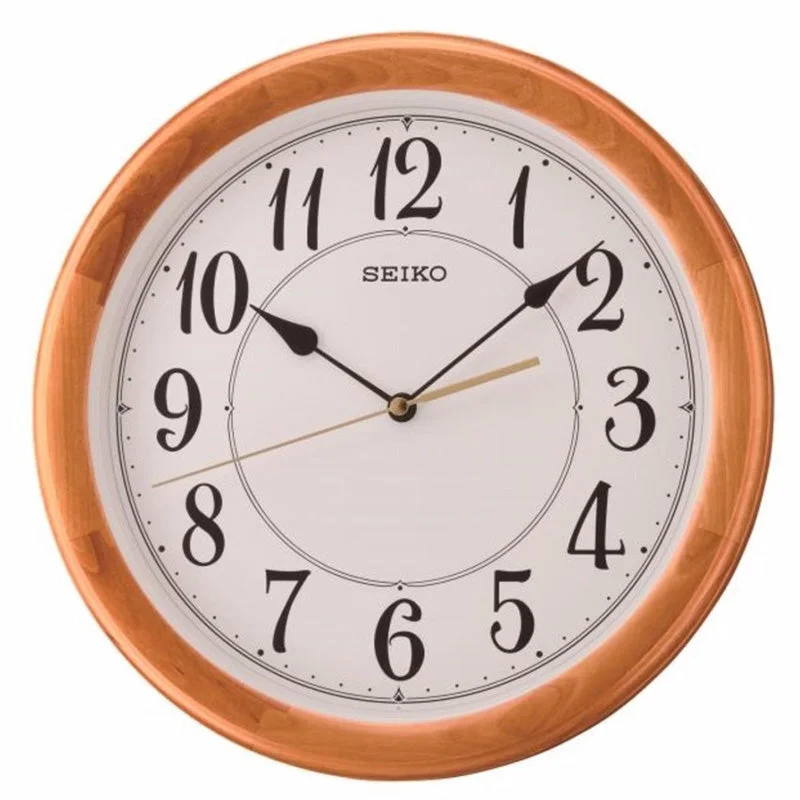 Cuckoo Clocks for Whimsical Sound Effects-SEIKO WALL CLOCK - QXA699B (K)
