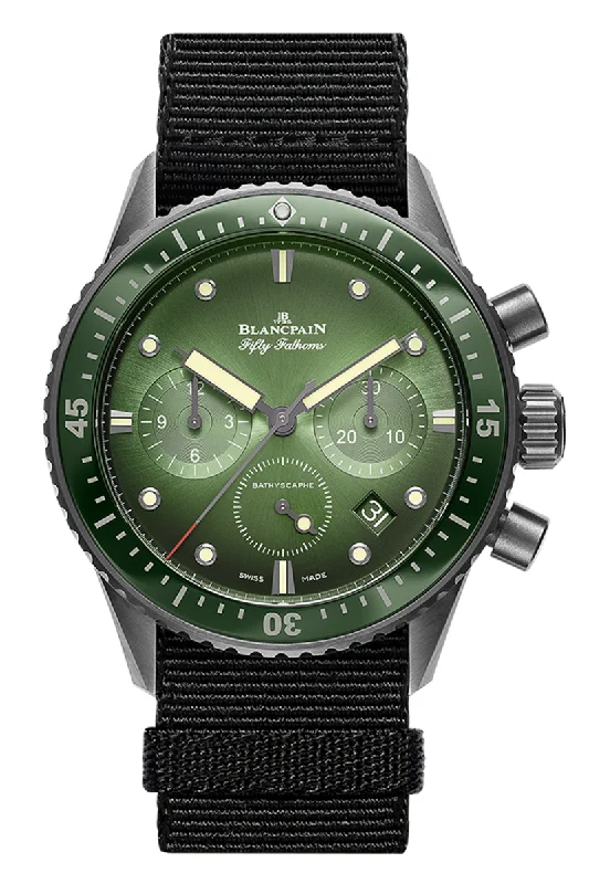 Men's Everyday Wear Style Dress Watches for Casual Style-Blancpain Fifty Fathoms Bathyscaphe Chronographe Flyback Ceramic 5200 0153 NABA