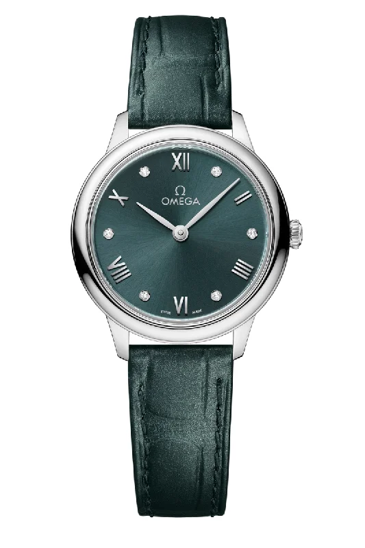 Men's British Made Style Dress Watches for Heritage Brands-Omega De Ville Prestige Quartz 434.13.28.60.60.001