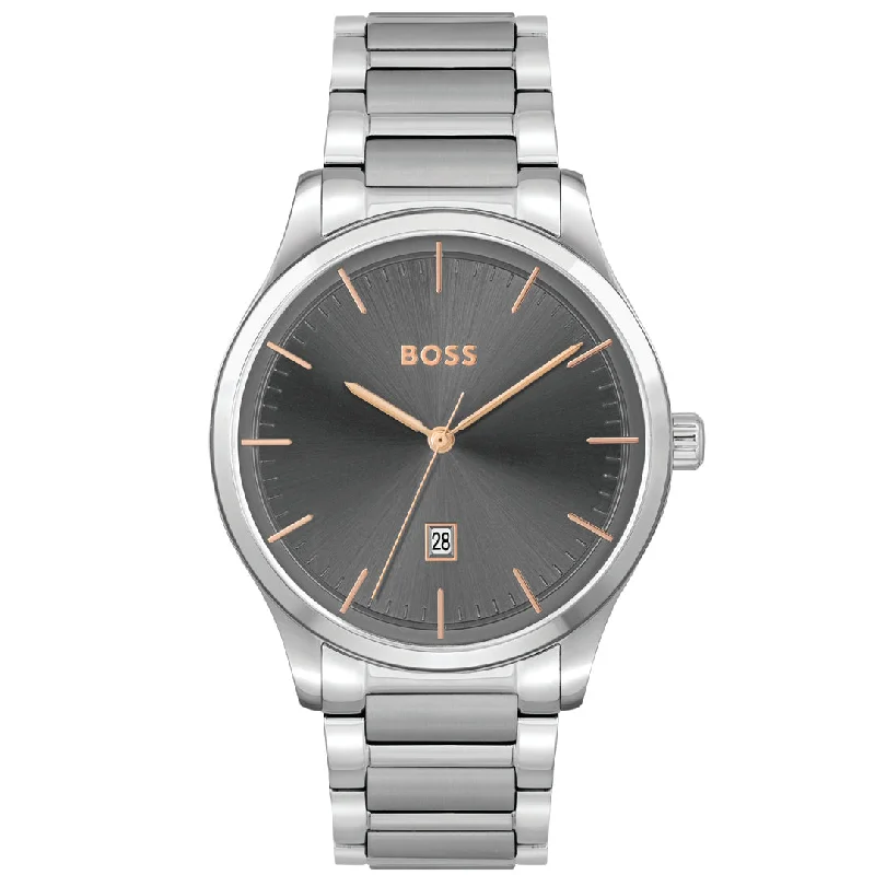 Men's Quartz Watches with Barometer Calibration-BOSS, REASON
