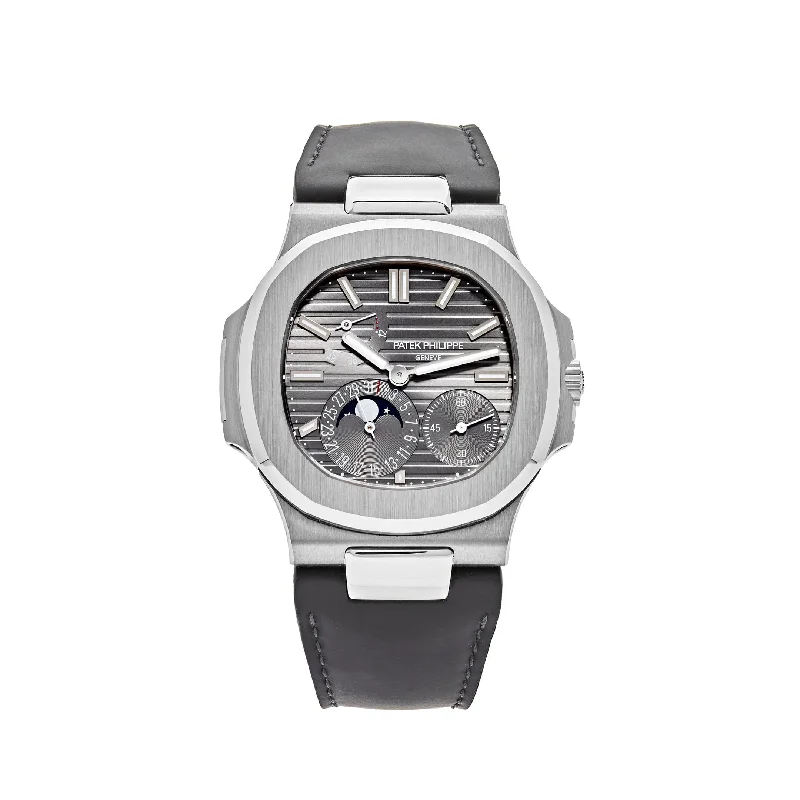 Men's Patek Philippe Watches with Compass Calibration-Patek Philippe Nautilus 5712G-001 Moon Phases (2024)