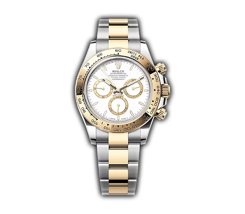 men's Rolex watches with telemeter scale -40mm 18k Steel and Yellow Gold White Dial Caliber 4131 men's Rolex watches with telemeter scale -40mm 18k Steel and Yellow Gold White Dial Caliber 4131