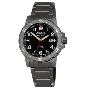 Men's Chronograph Watches with Advanced Materials-Wenger Men's 01.1341.208S Off Road Grey Titanium Watch