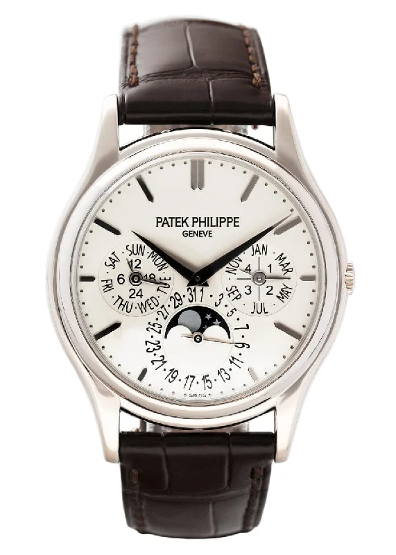 Men's Patek Philippe Watches with Laser Engraving-Patek Philippe Grand Complications 5140G-001 Opaline Dial Mens Watch Box Papers