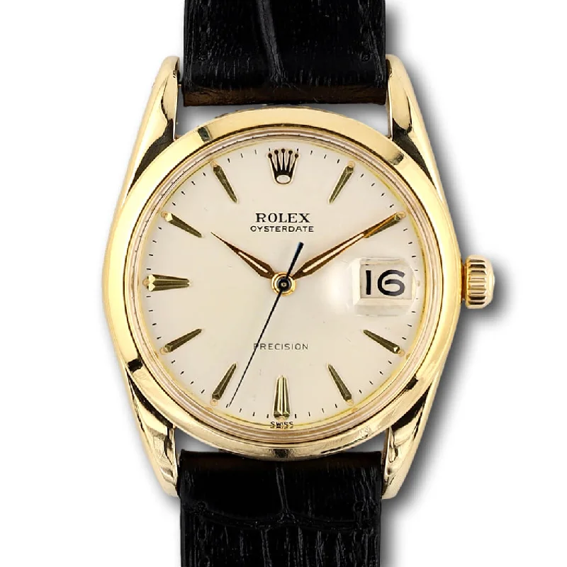 How to clean Rolex Cerachrom bezel on men's watches -Rolex Oysterdate Precision 6694, 1960