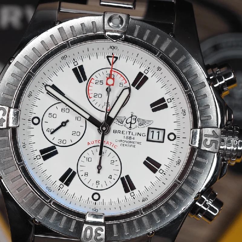 Women's Rolex Engraved Design Watches-Breitling Super Avenger A13370 (2013)