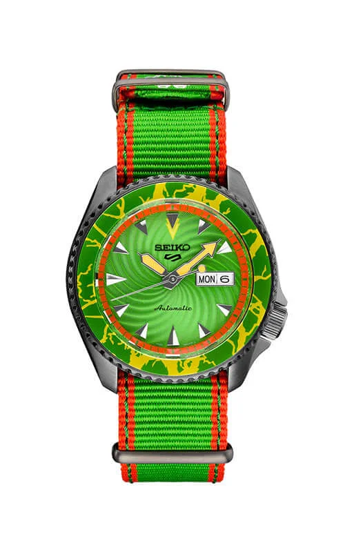Men's Seiko Everyday Wear Design Watches-SEIKO Day Date SEIKO 5 Street Fighter LTD (SRPF23K1F/SBSA083J)