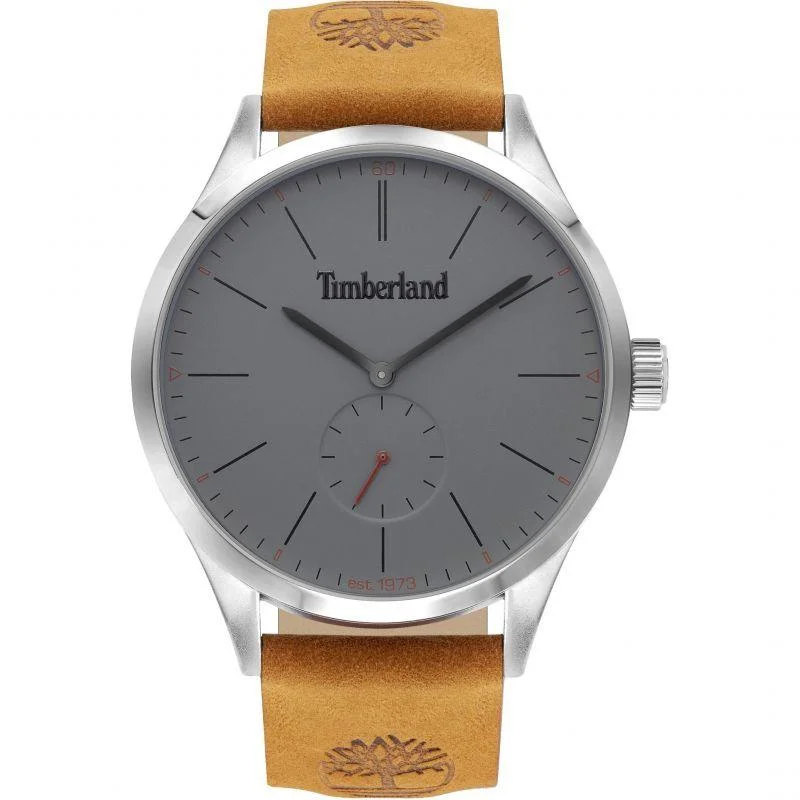 Men's Engraved Dress Watches for Anniversary Gifts-Timberland Lamprey Brown Watch 16012JYS/13