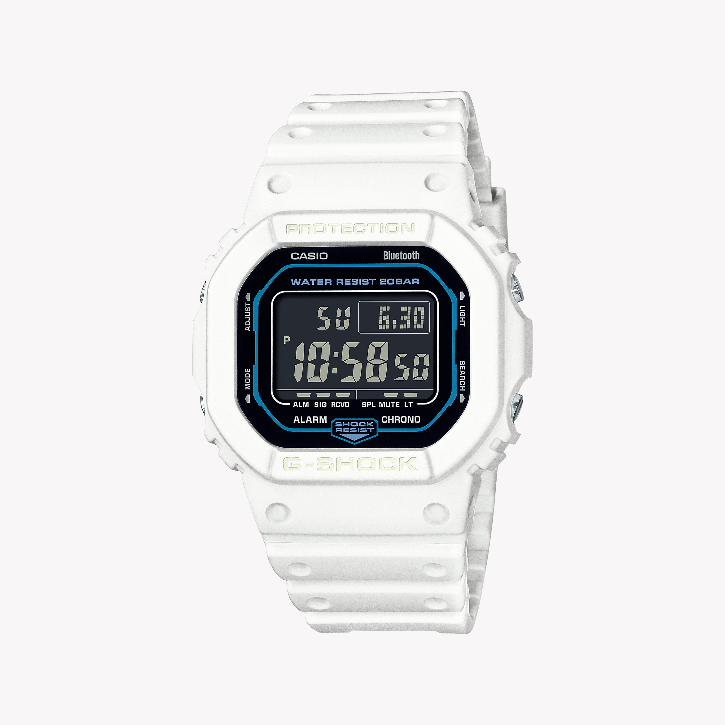 Men's Digital Watches with Classic Design-CASIO G-SHOCK DW-B5600SF-7DR CHIC RESILIENCE - MEN'S STYLISH WHITE DIGITAL TIMEPIECE