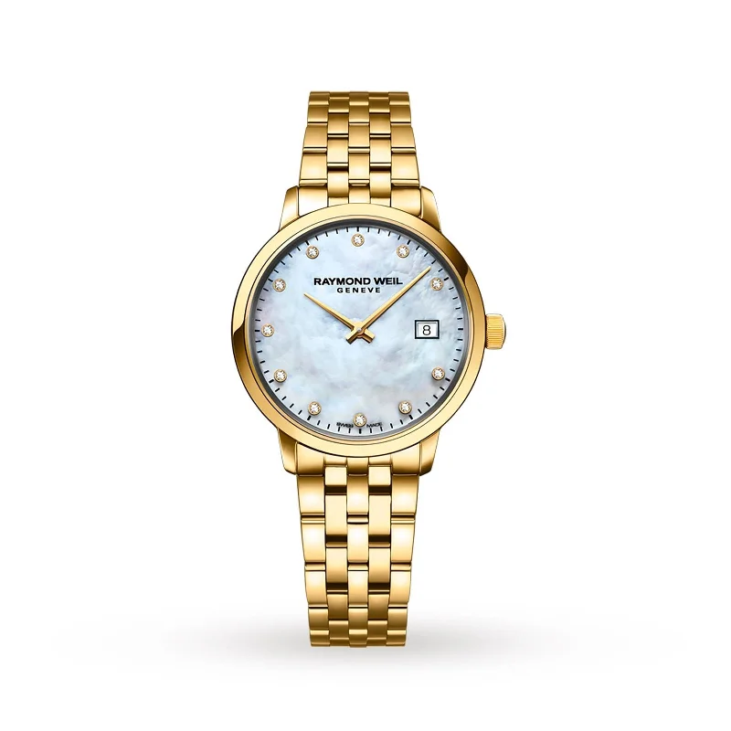Women's Chronograph Watches with Special Edition-Raymond Weil Women's 5985-P-97081 Toccata Gold-Tone Stainless Steel Watch