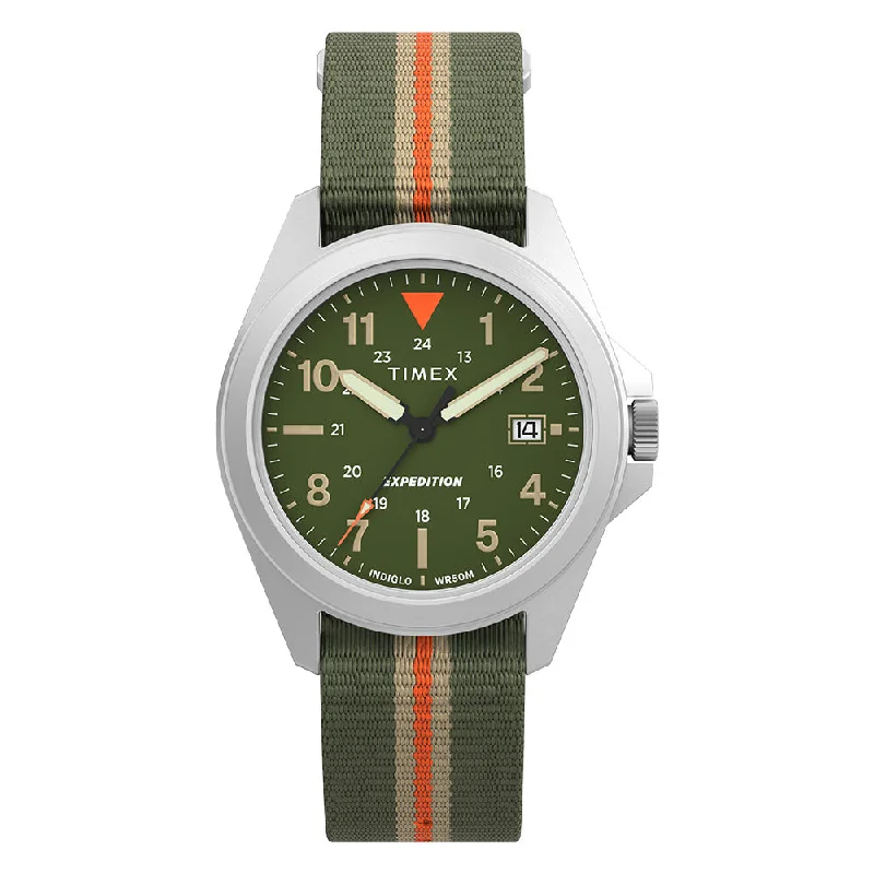 Men's Military Watches for Independence Day-Expedition Field Date 36mm Leather Band