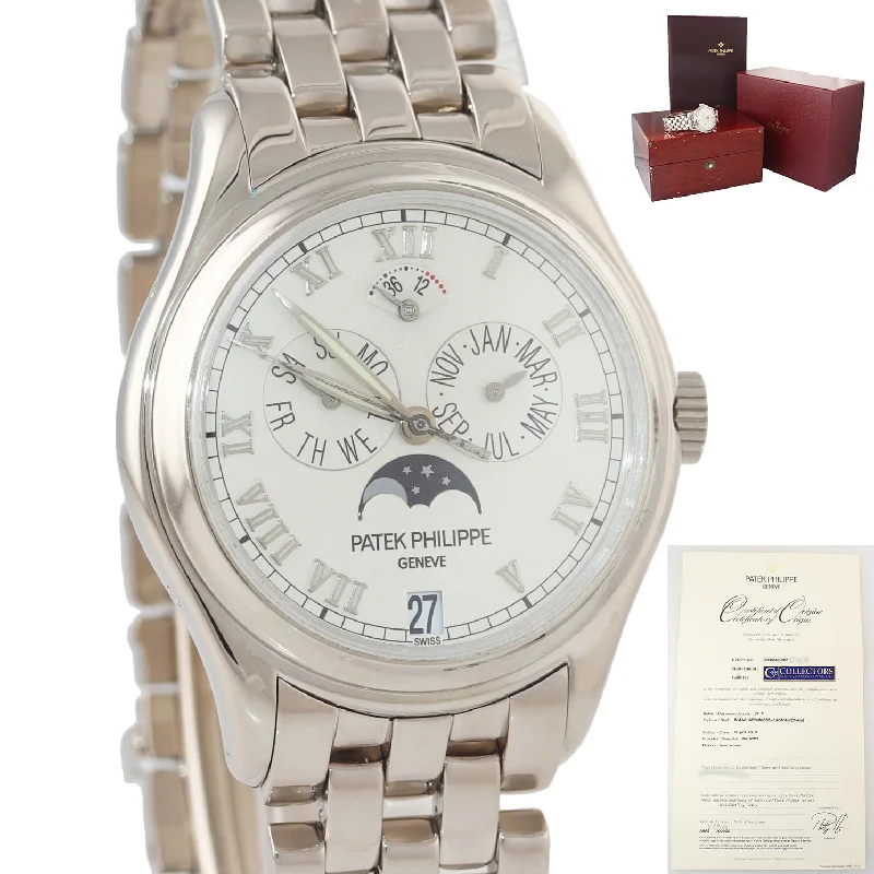 Patek Philippe Hybrid Watches for Women-PAPERS Patek Philippe Annual Calendar White Gold 37mm 5036g Watch 2020 SERVICEDb