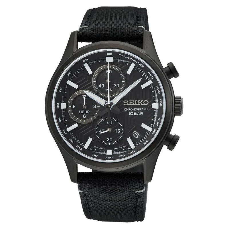 Women's Chronograph Watches with Luxury Materials-Seiko Chronograph Watch - SSB421P1