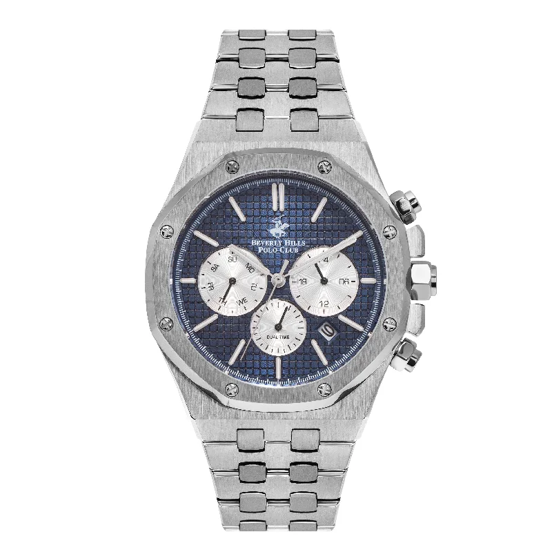 Men's Chronograph Watches for Weather Monitoring-BEVERLY HILLS POLO CLUB Men’s Multi-Function Black Dial Watch – BP3051X.390