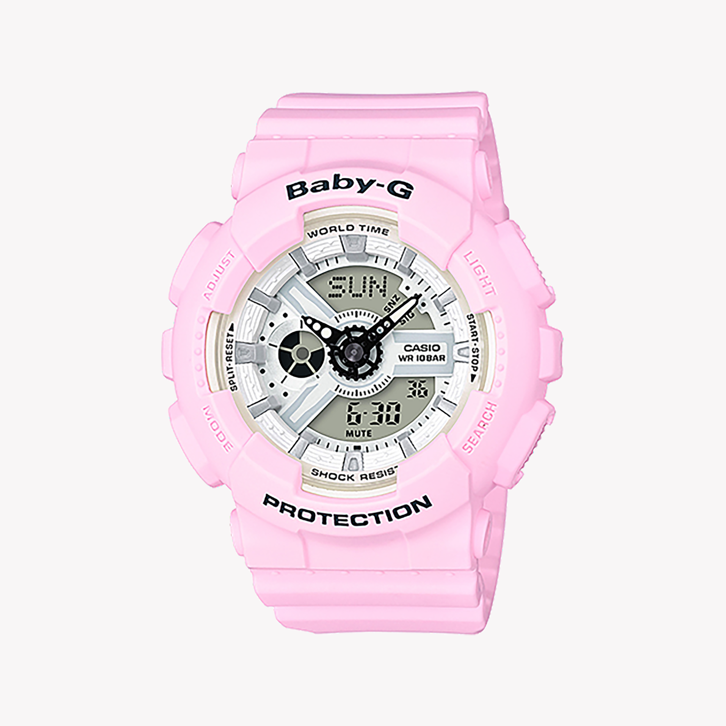 Men's Digital Watches for Fitness Tracking-BABY-G Women's Pink Resin Watch, Resin Case | BA-110BE-4ADR