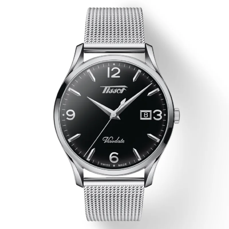 Women's Heritage Watches for Retro Charm-Tissot Heritage Black Dial Men's watch 40mm