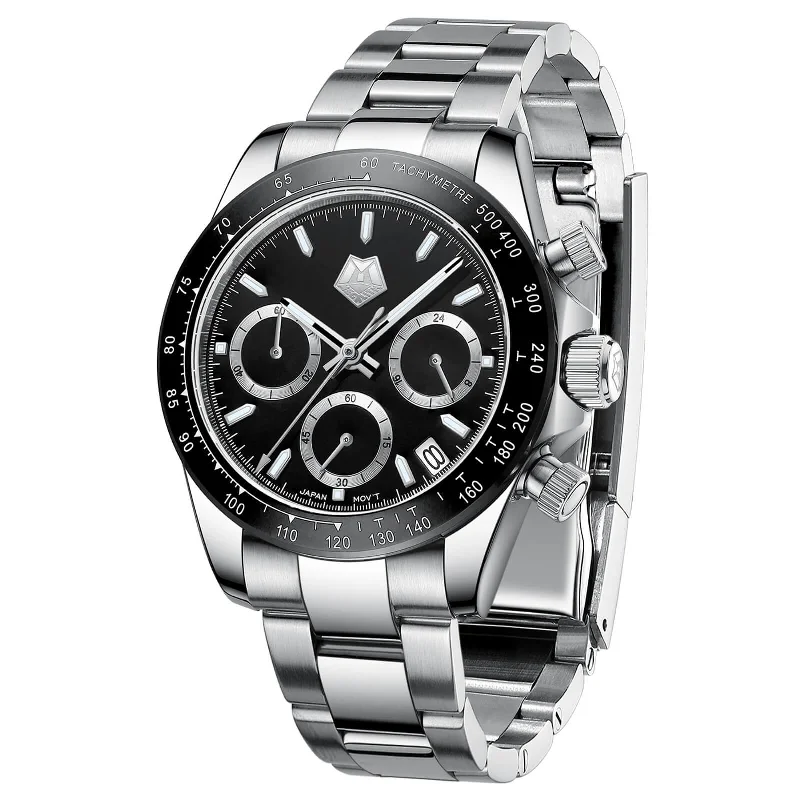 Men's Chronograph Watches for Collectors-Chronograph Watch | Solid Steel | 8389M