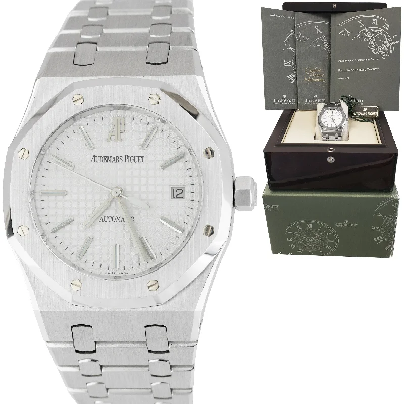 Women's Audemars Piguet High-End Style Watches-MINT Audemars Piguet Royal Oak 15300 White 39mm Stainless 15300ST.OO.1220ST.01