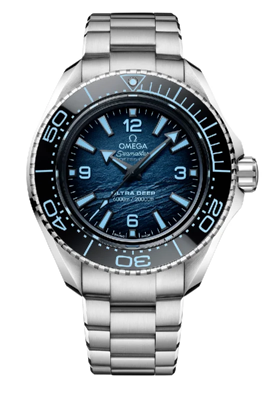 Men's Eco-Drive Dress Watches for Energy Efficiency-Omega Seamaster Planet Ocean 6000m Ultra Deep 75th Anniversary Co‑Axial Master Chronometer 215.30.46.21.03.002