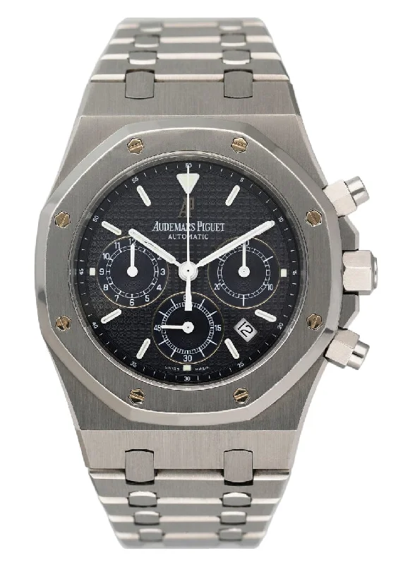 Men's Audemars Piguet Analog Watches-Audemars Piguet Royal Oak 25860ST Blue Dial Mens Watch With Papers