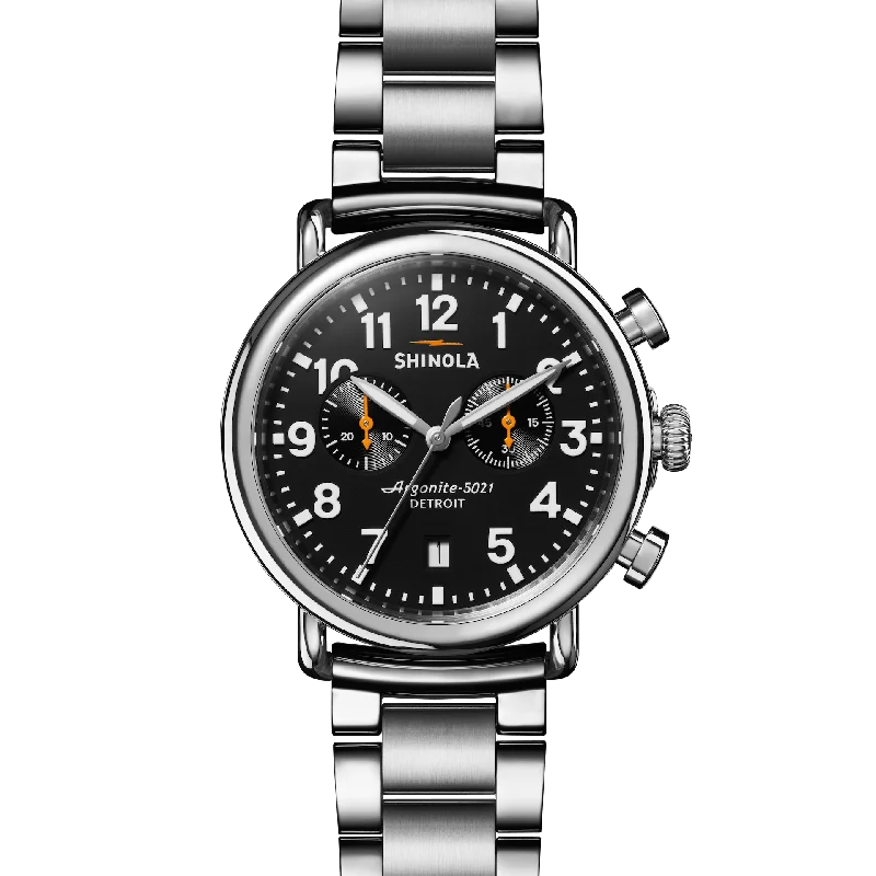 Men's Chronograph Watches with Morse Code Feature-Shinola Runwell Chronograph Watch (41mm)