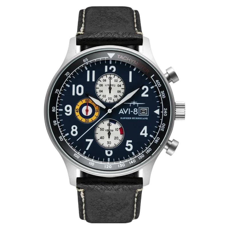 Men's Chronograph Watches with Countdown Timer-Midnight Black