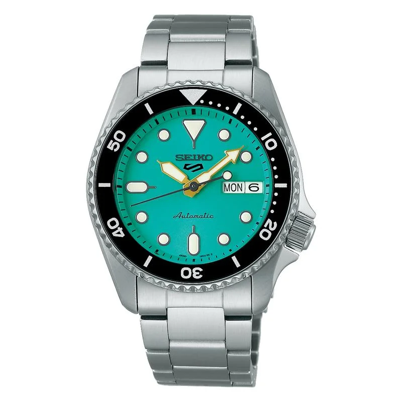 Men's Seiko French Made Style Watches-Seiko 5 Sports SKX Midi Teal Watch - SRPK33K1