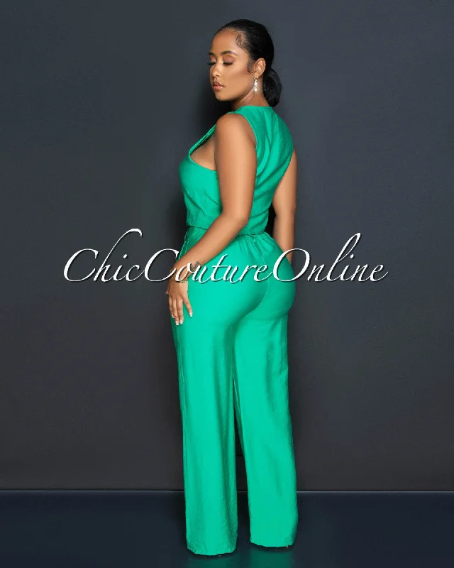 orene-green-buttons-crop-top-wide-pants-set