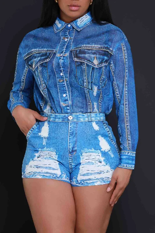 talk-later-denim-print-shorts-set-dark-blue