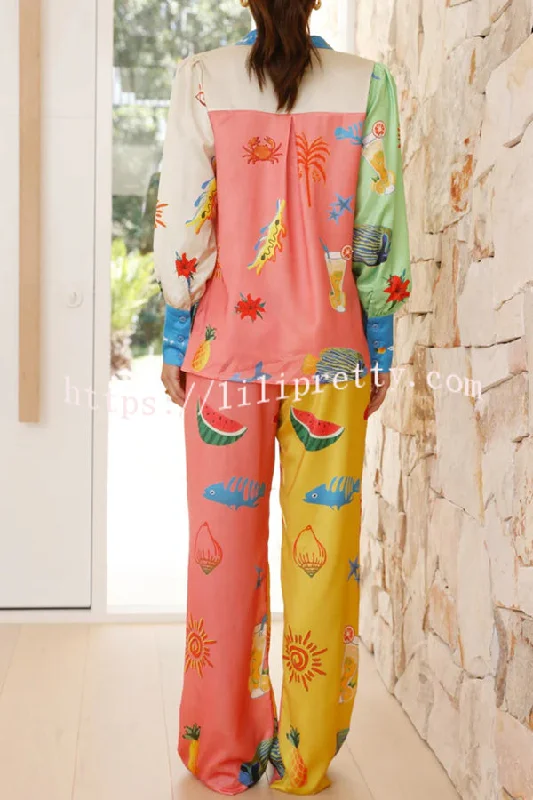 unique-printed-long-sleeved-loose-shirt-and-elastic-waist-pocket-pants-set