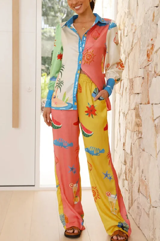 unique-printed-long-sleeved-loose-shirt-and-elastic-waist-pocket-pants-set