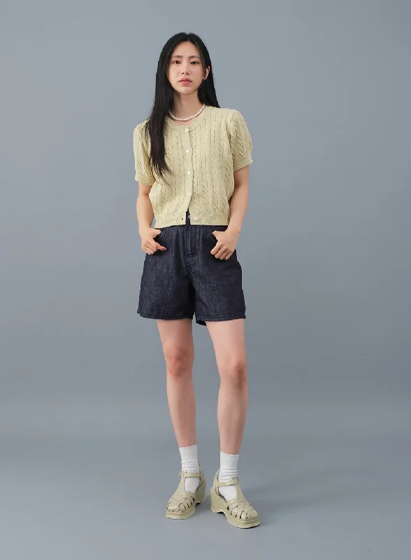 Basic Raw Denim Shorts OJ02