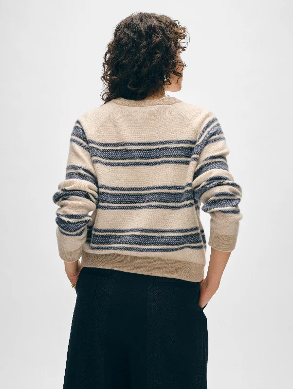 Cashmere Blanket Stripe Sweatshirt