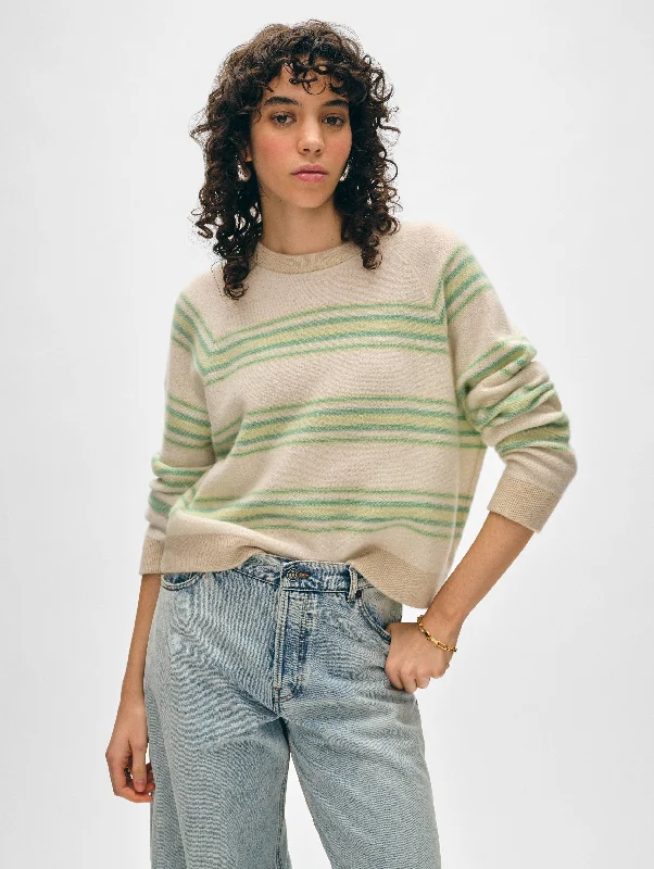 Cashmere Blanket Stripe Sweatshirt