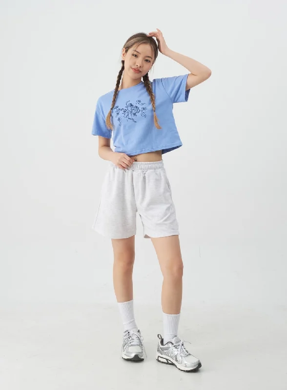 High-Waisted Sweat Shorts CJ13