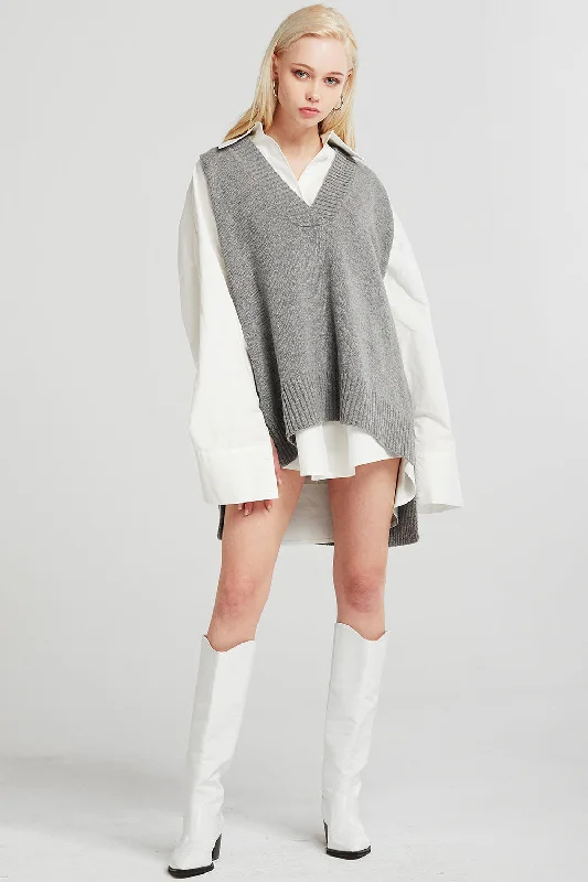 Lyla Oversized Knit Vest