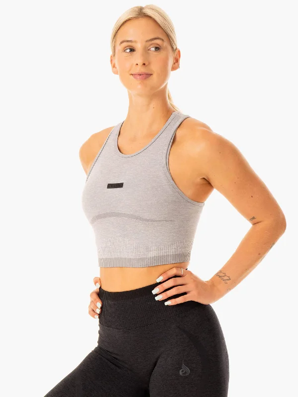 Excel Seamless Tank - Grey Marl