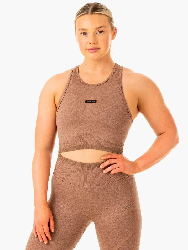 Excel Seamless Tank - Mocha Marl