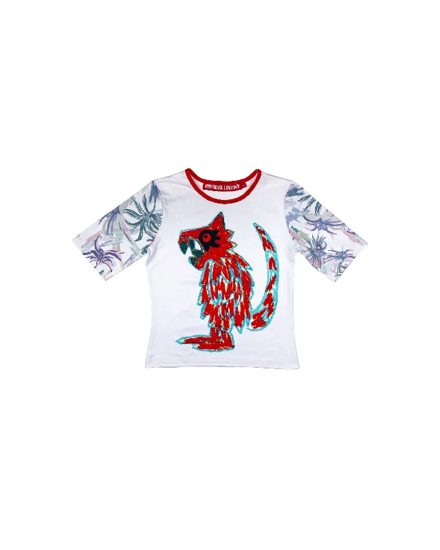 Grumpy Dragon Short Sleeve Jersey - White / Red