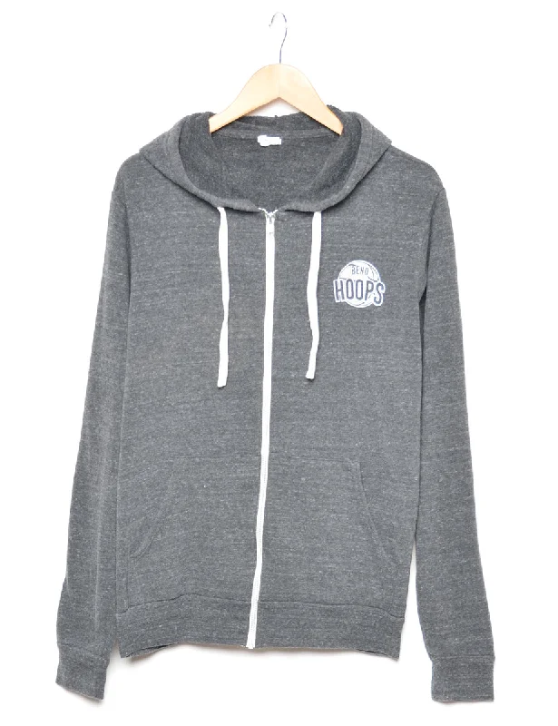 Dark Grey Hooded Sweatshirt - L