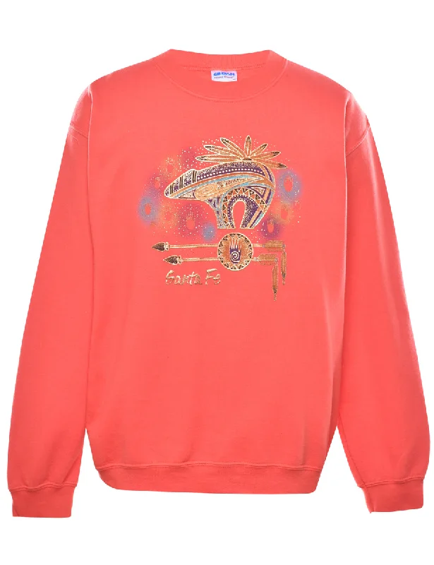 Gildan Santa Fe Printed Sweatshirt - S