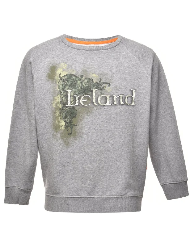 Ireland Printed Sweatshirt - L