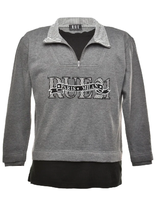 Rue 21 Printed Sweatshirt - L