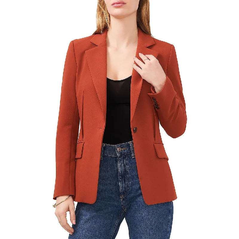 1.State Womens Pleated Business One-Button Blazer