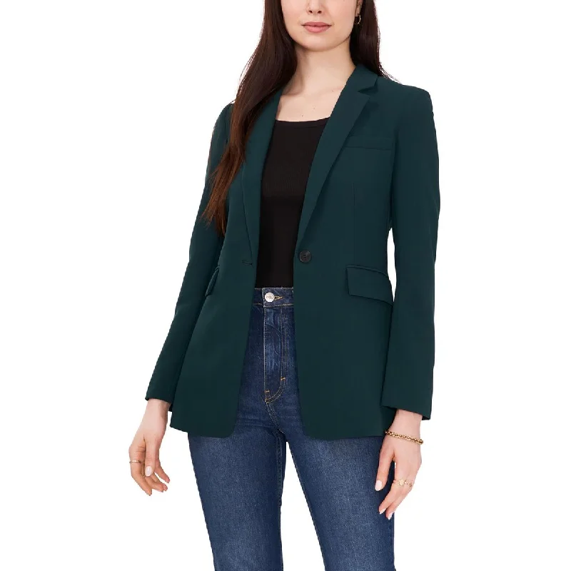 1.State Womens Woven Long Sleeves One-Button Blazer